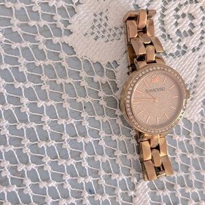 Swarovski Rose Gold Stainless Steel Watch